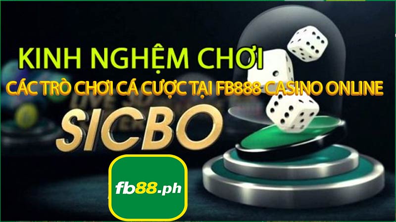 Các trò chơi cá cược tại FB888 casino online