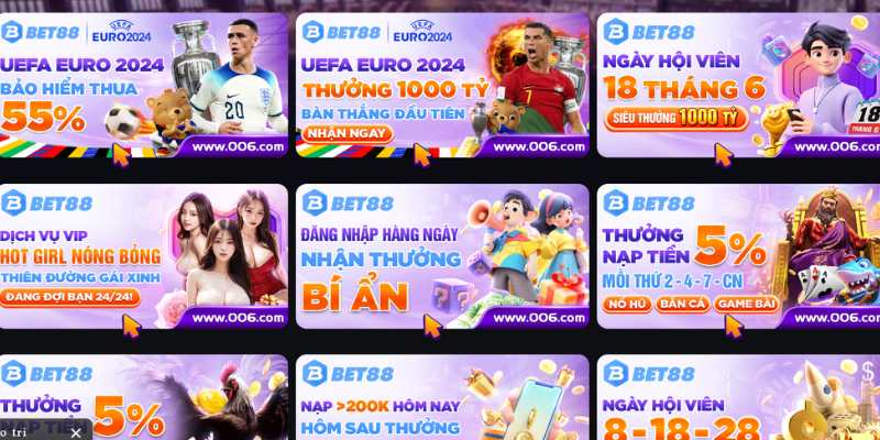 Khuyến mãi Bet88 hấp dẫn 